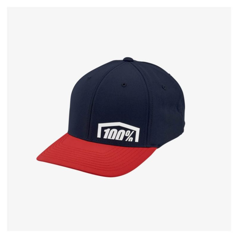100% Revolt X-fit Hat Red
