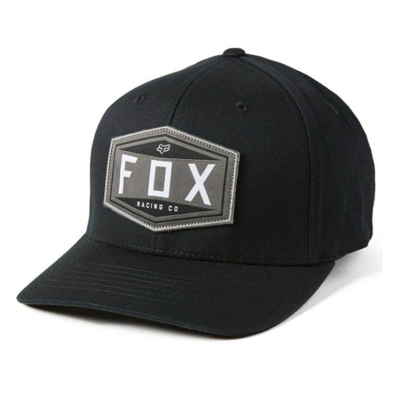 Fox Emblem Flexfit Hat Black