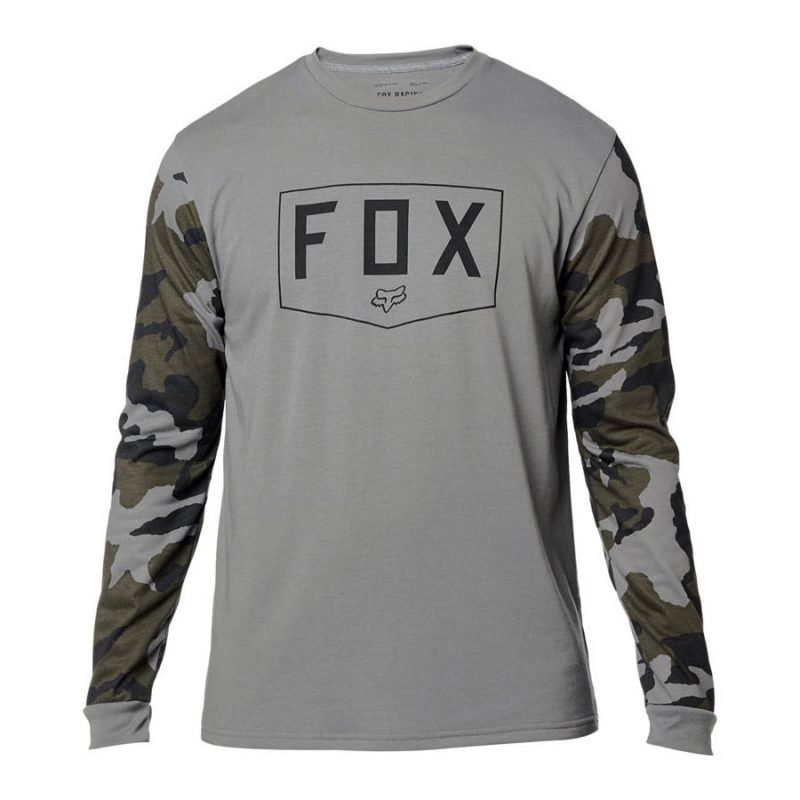 Fox Shield Ls Tee Grey Camo