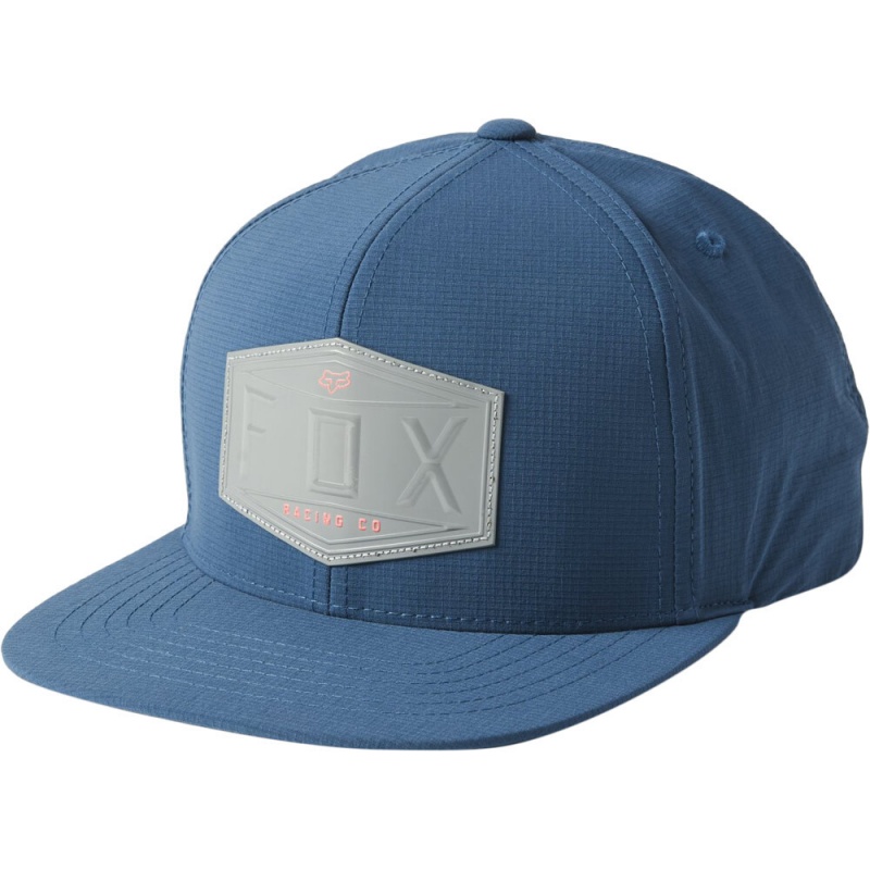 Fox Emblem Snapcback Hat Dark Indigo