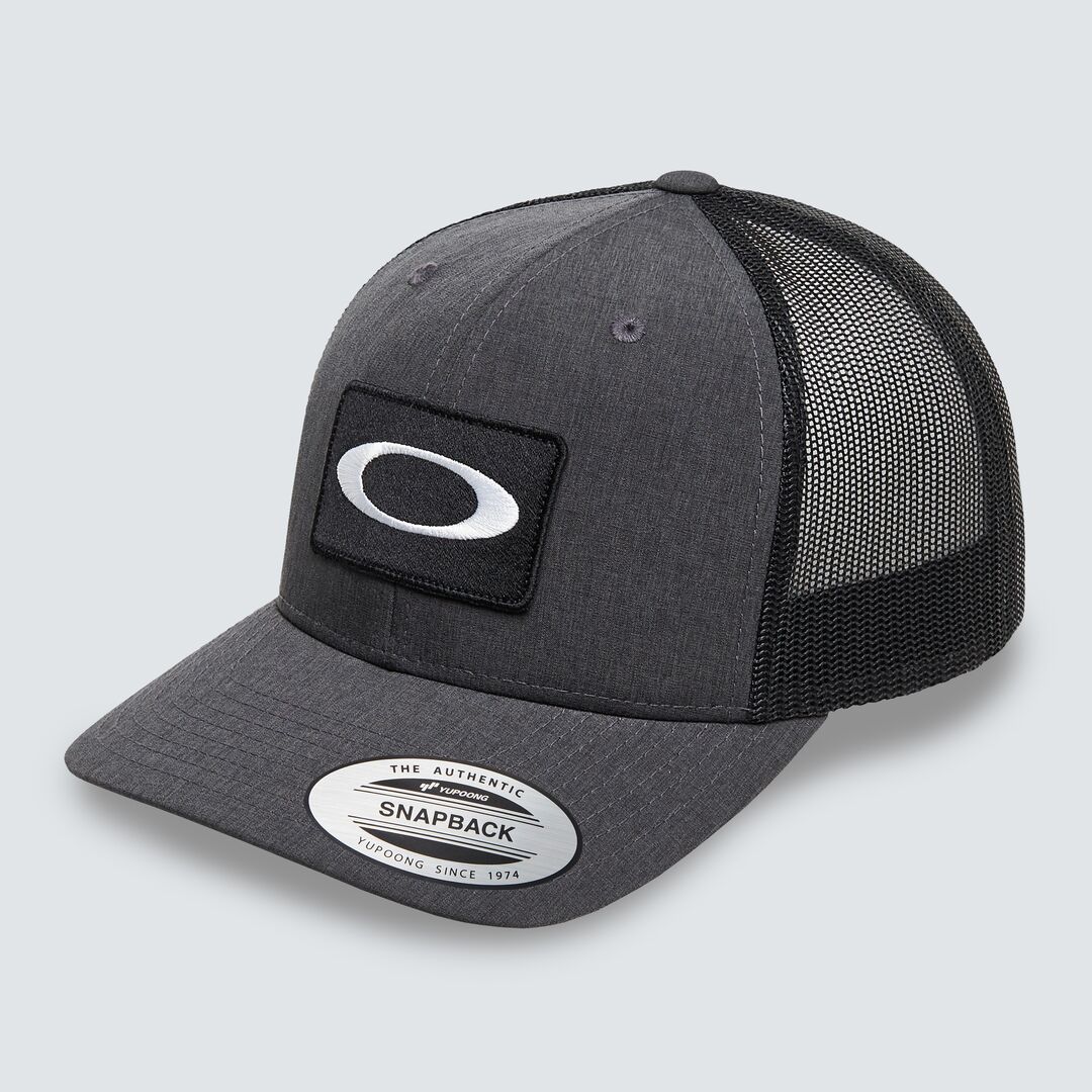 Oakley O Original Patch Trucker Hat Blackout Dark Heather Sapka