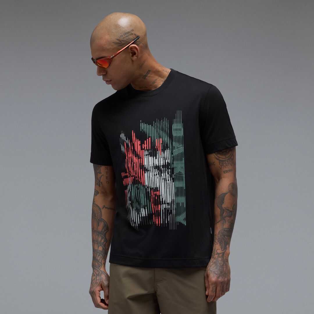 Oakley Hibiscus Camo Tee Pitch Black Póló - Image 3