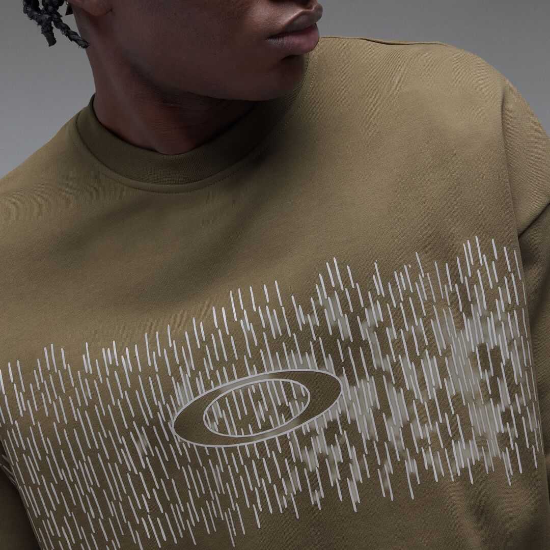 Oakley Rain Camo Crewneck Deep Olive Pulóver - Image 3
