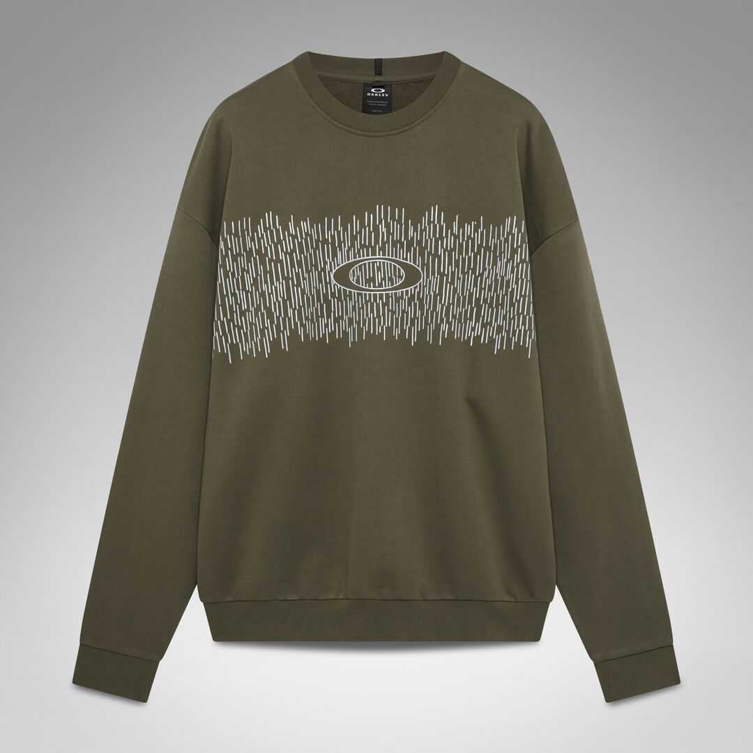 Oakley Rain Camo Crewneck Deep Olive Pulóver