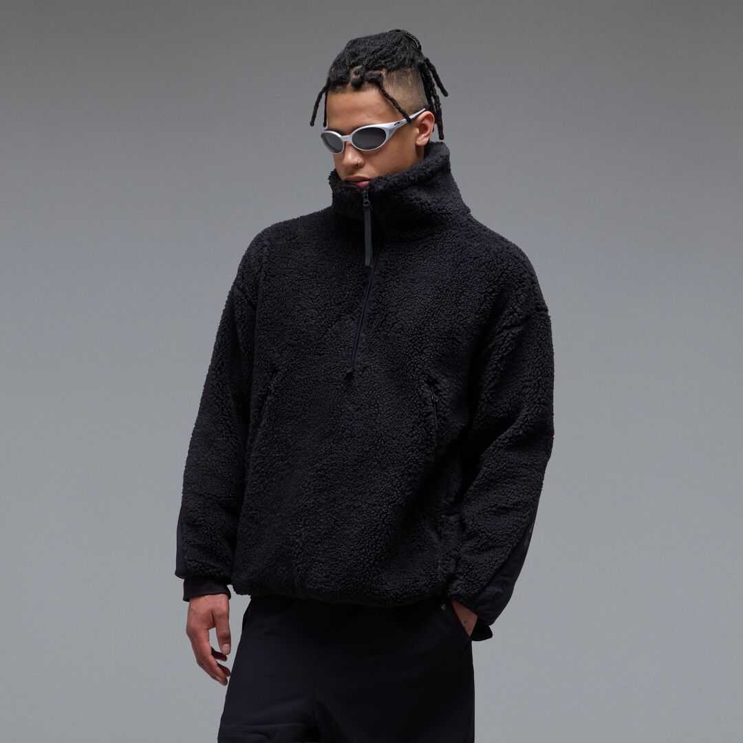 Oakley Snowdrift Qtr Zip Sherpa Pitch Black Pulóver - Image 3