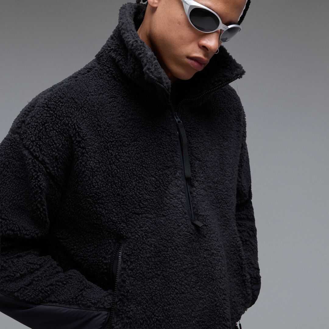 Oakley Snowdrift Qtr Zip Sherpa Pitch Black Pulóver - Image 2
