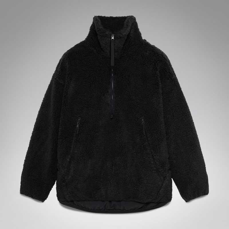 Oakley Snowdrift Qtr Zip Sherpa Pitch Black Pulóver