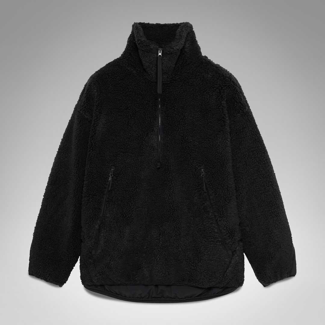 Oakley Snowdrift Qtr Zip Sherpa Pitch Black Pulóver
