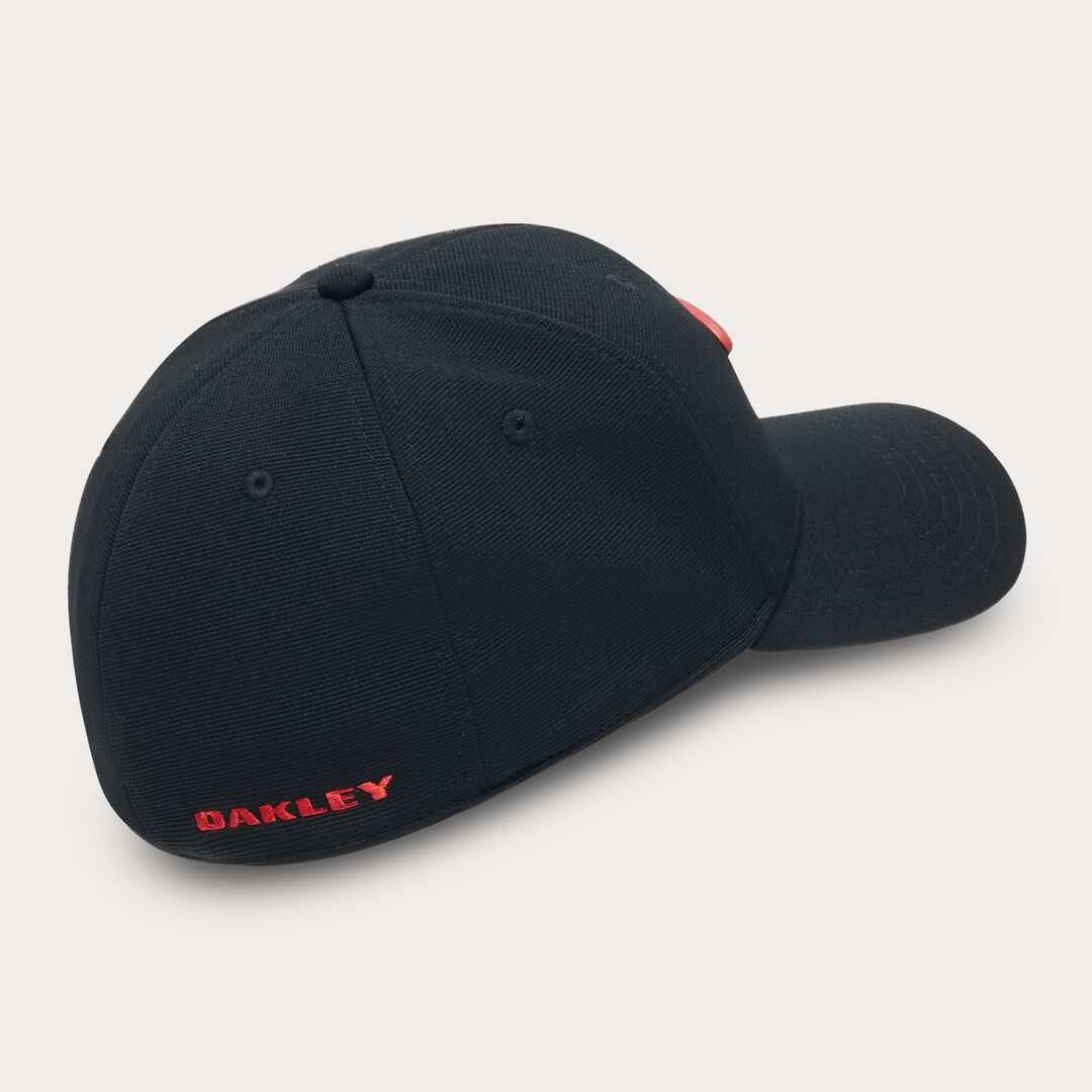 Oakley Tincan Hat Sapka - Pitch Black Flame Red - Image 2